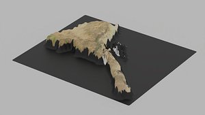 3D Eritrea Map Country