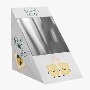 3D Large Design Sandwich Box model