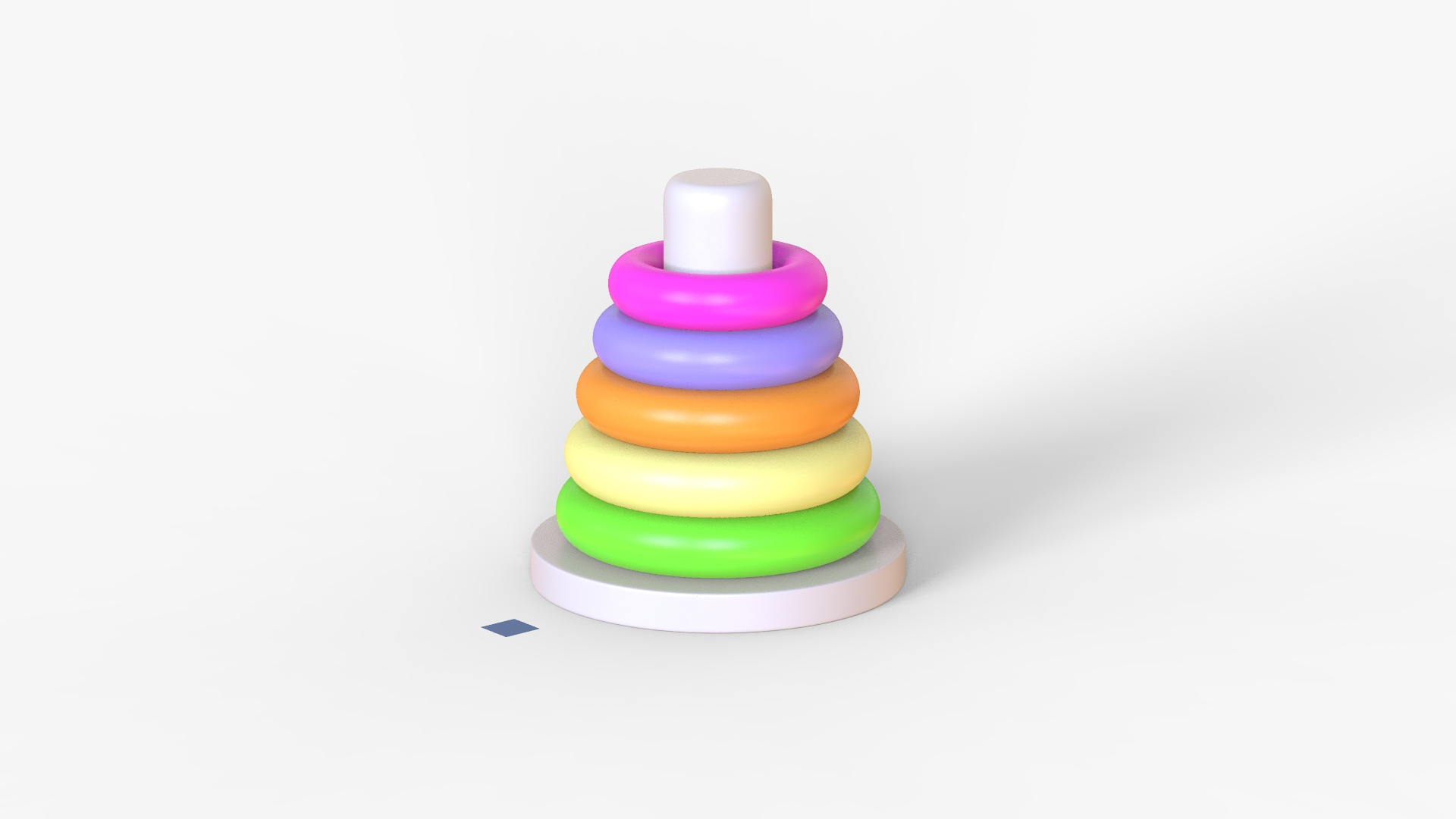 Pyramid Of Rings Toy 3D Model - TurboSquid 1983726
