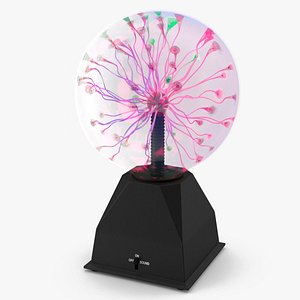 Plasma Ball Table Lamp Colored