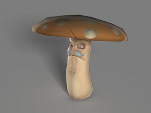 3d model games mushroom monster