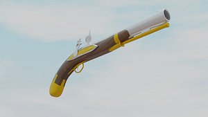 3D flintlock flint lock model