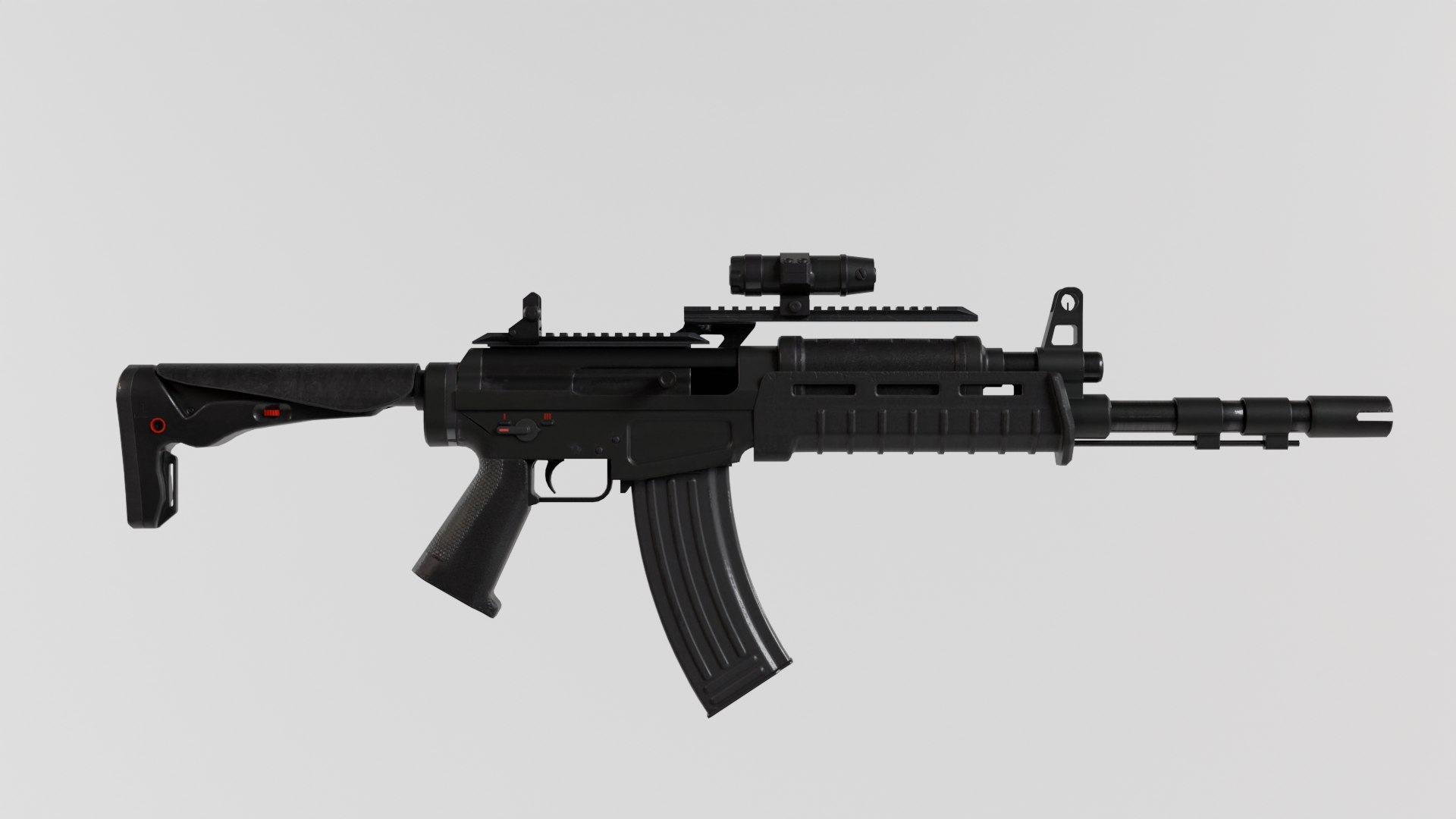 Assault Rifle - Rigged 3D - TurboSquid 2334616