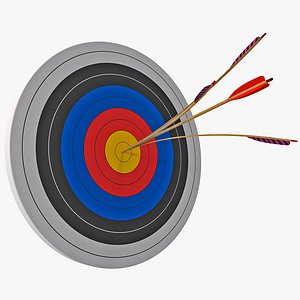 3d bulls eye split arrow