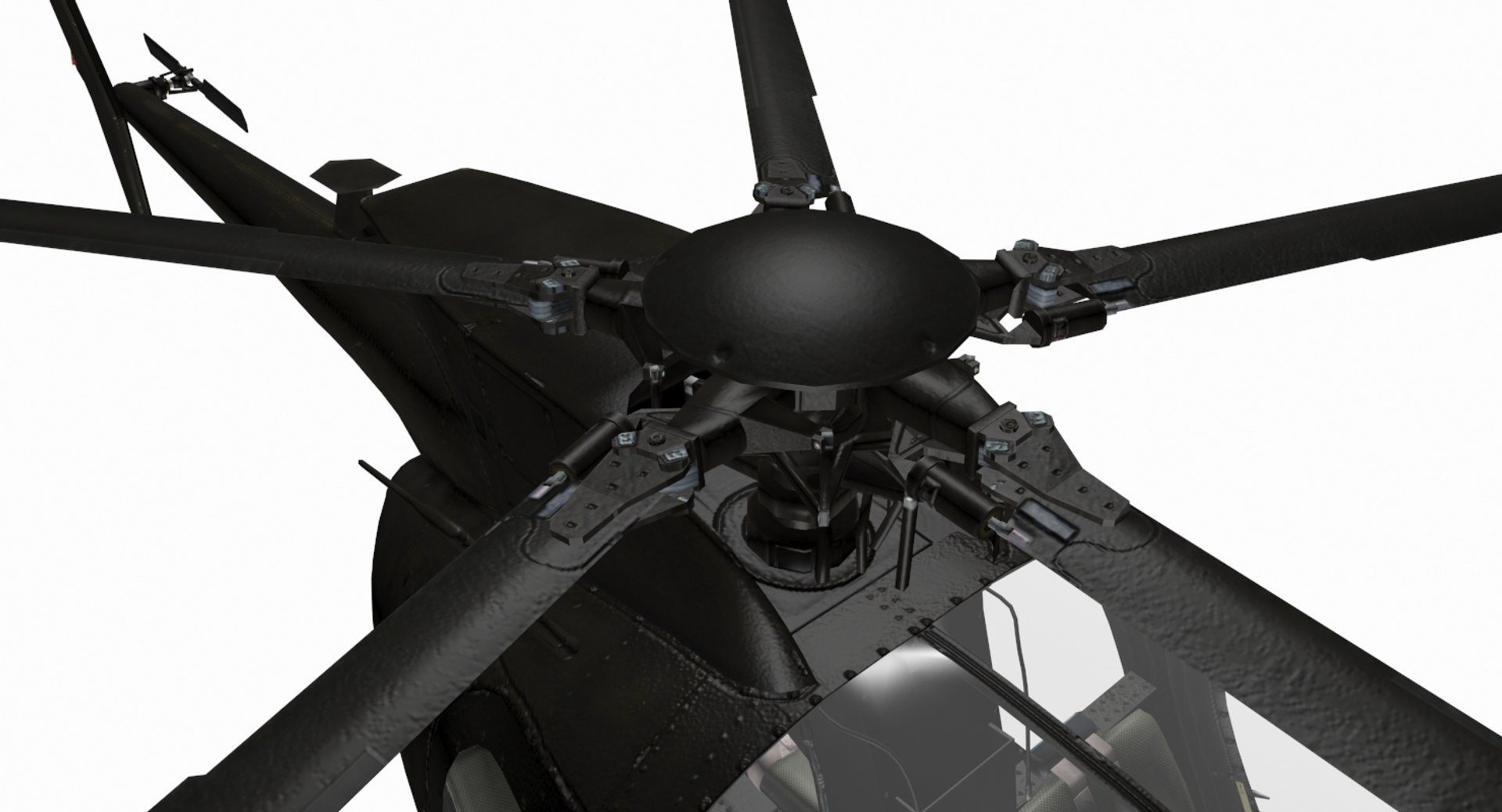 3d Mh-6 Little Bird Model