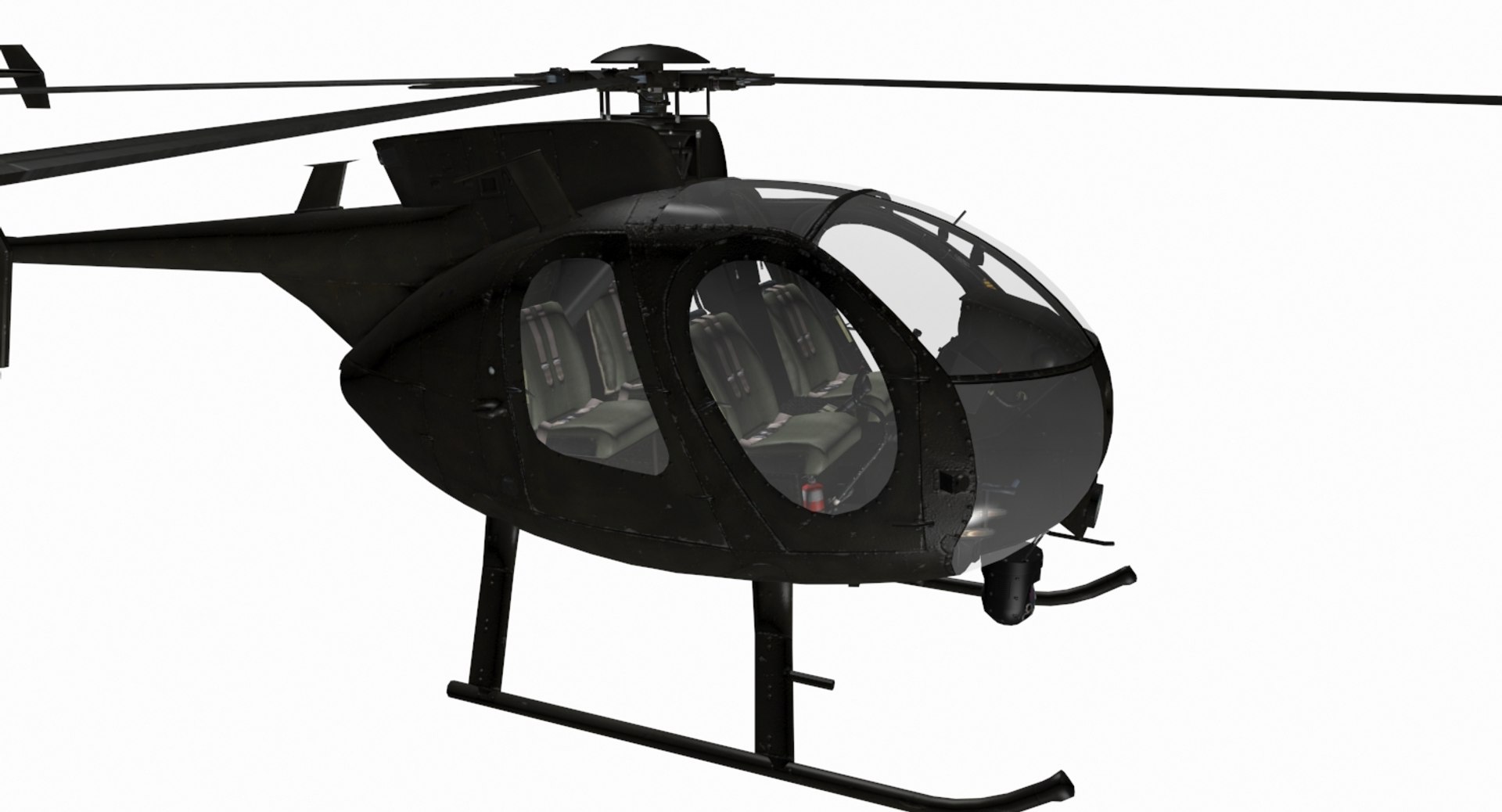 3d Mh-6 Little Bird Model
