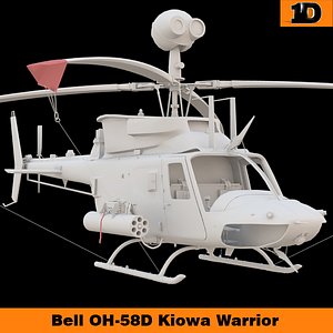 3d bell oh-58d kiowa warrior
