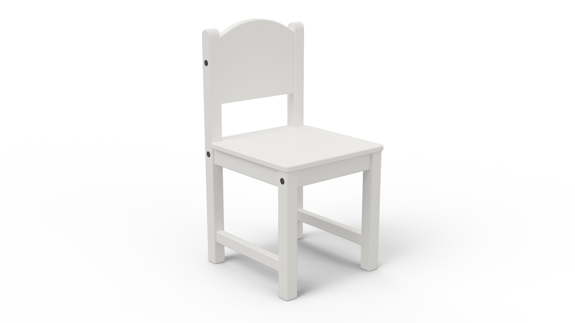 Chair for Children IKEA SUNDVIK White 3D model preview