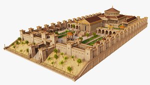 3D Library of Alexandria Model model