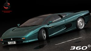 3d xj220 1992 interior model