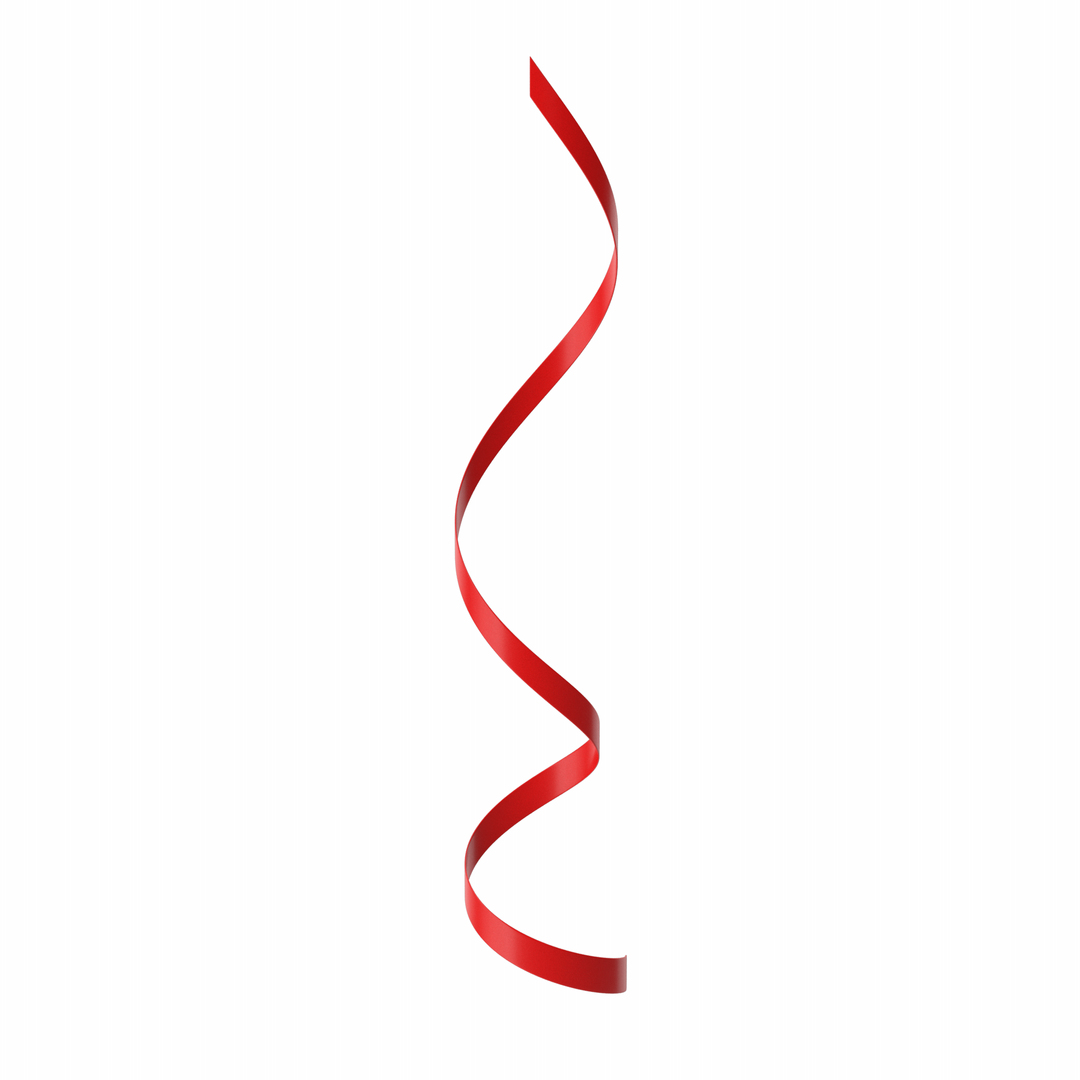 3D Curly Ribbon - TurboSquid 2145144