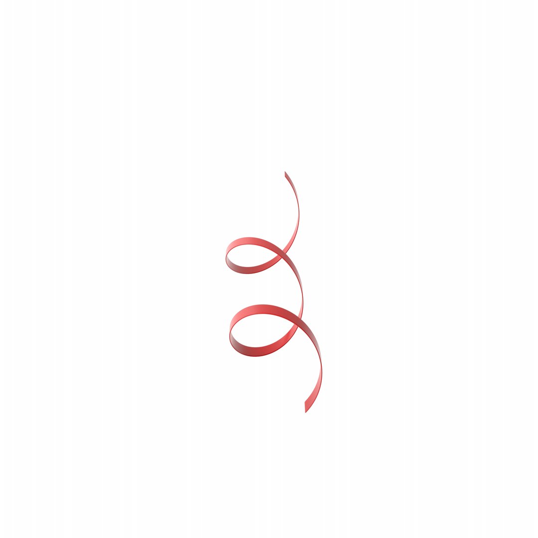 3D Curly Ribbon - TurboSquid 2145144