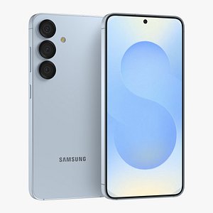 3D Samsung Galaxy S25 Icy Blue