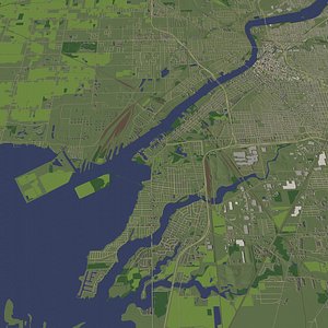 Toledo USA - city and urban model