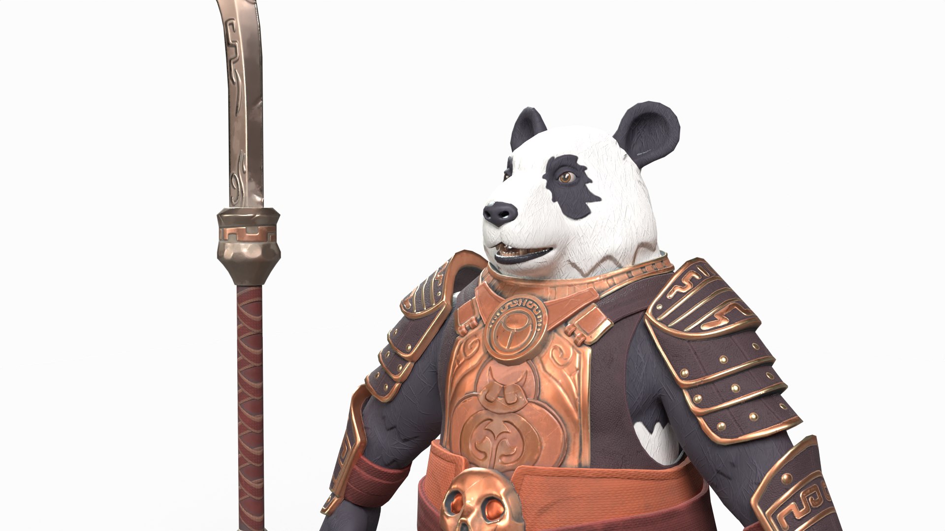 Panda Warrior Model - TurboSquid 2349350