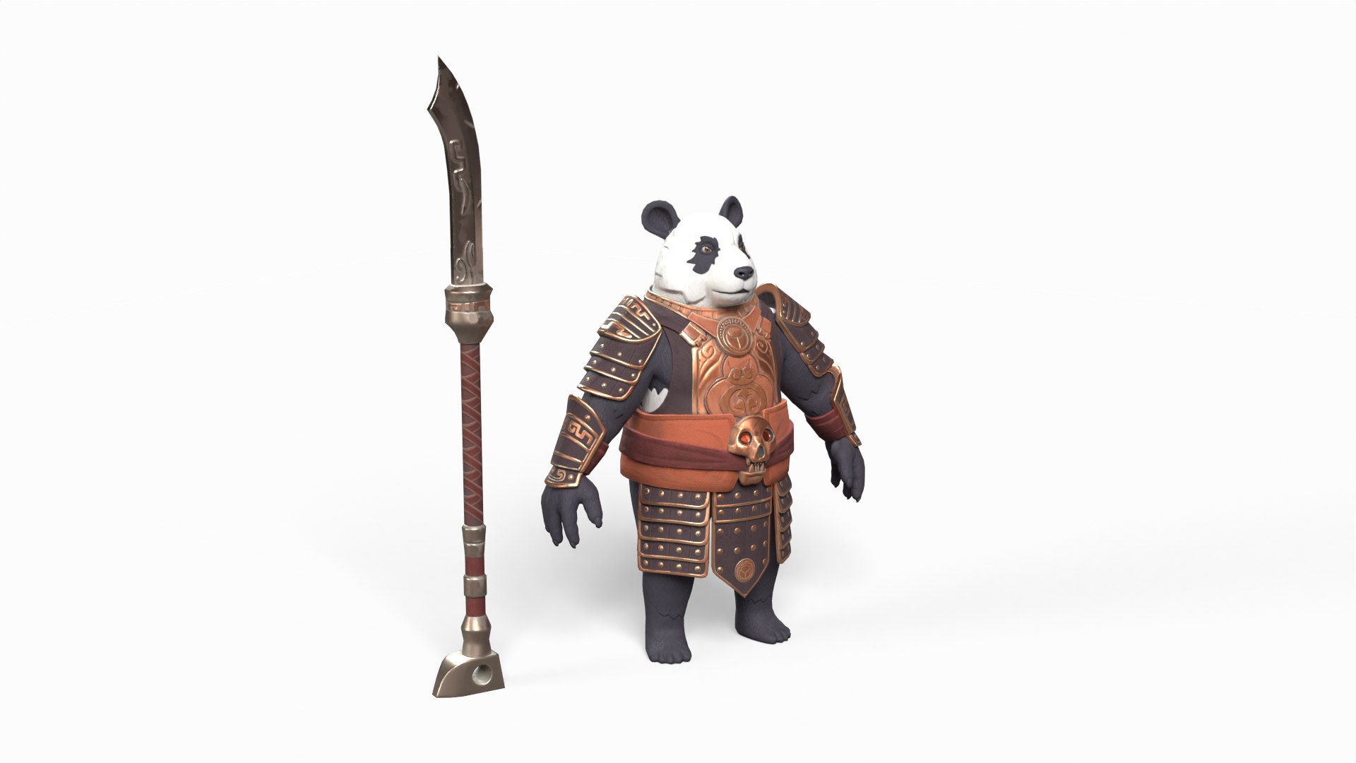 Panda Warrior Model - TurboSquid 2349350