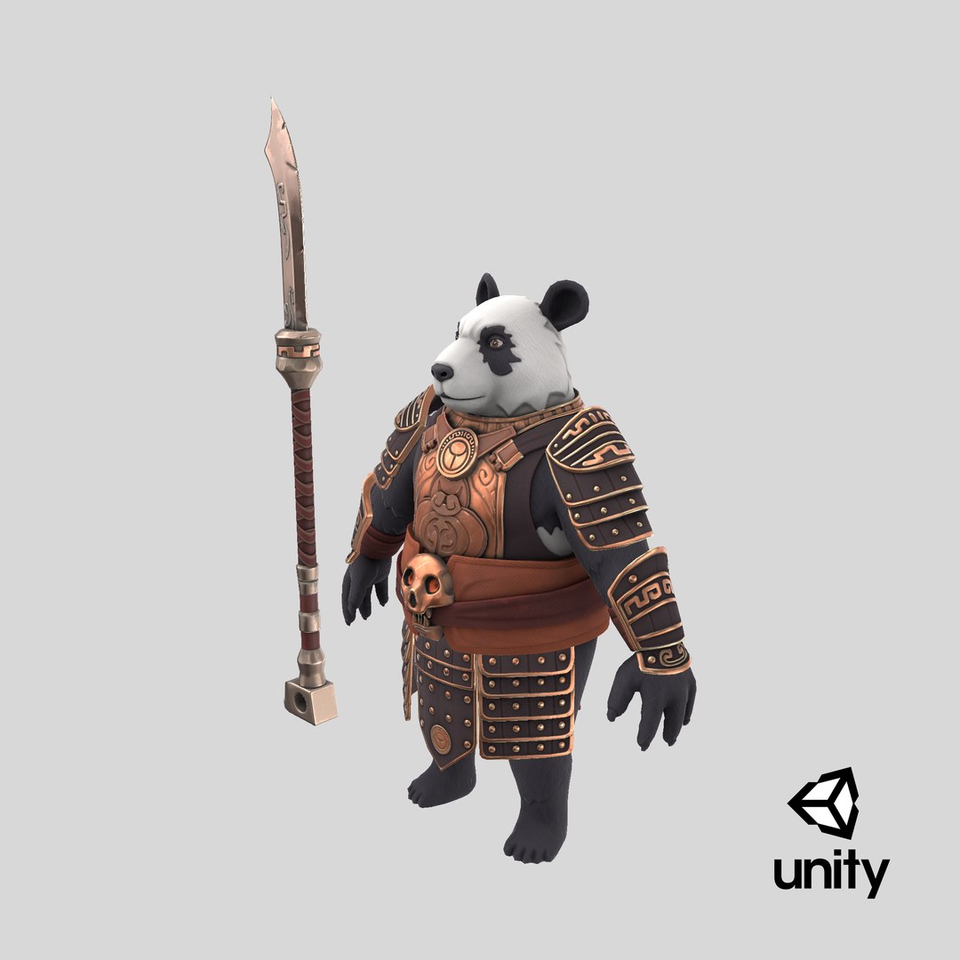 Panda Warrior Model - TurboSquid 2349350
