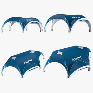 3D axion tents hexa inflatable model