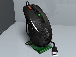 laser mouse a4tech x7f5 3d model