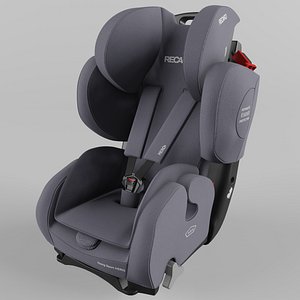 Recaro Young Sport Hero Children Car Seat Core Simply Grey 3D model