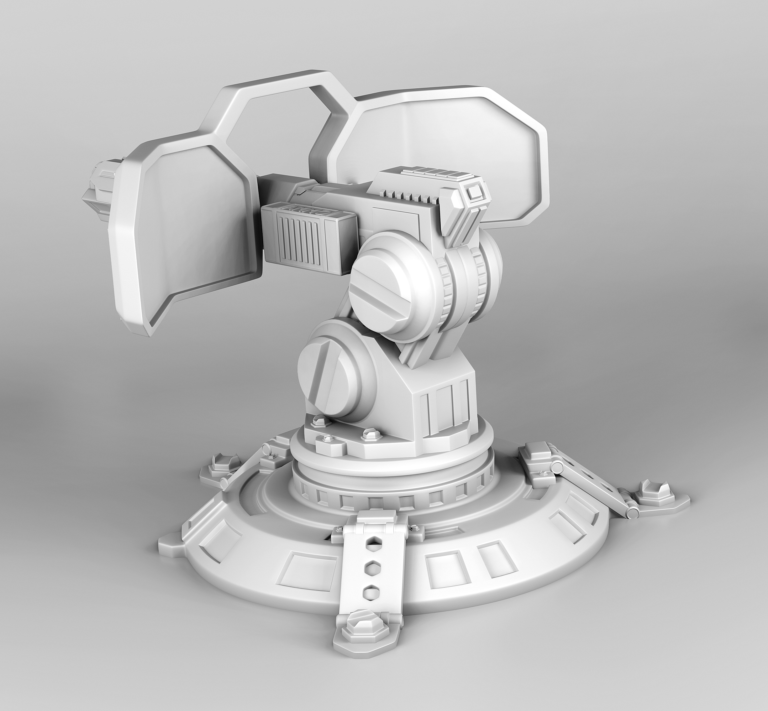 3D robot turret - TurboSquid 1671376