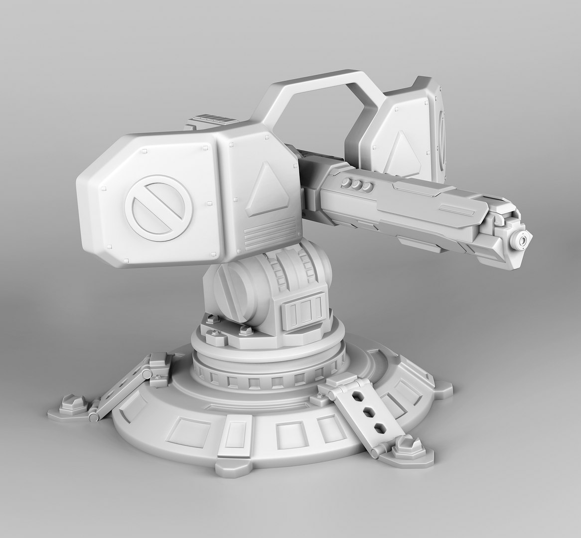 3D robot turret - TurboSquid 1671376