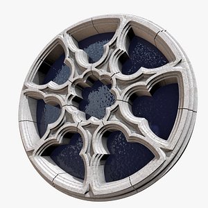 3D Gothic Window model