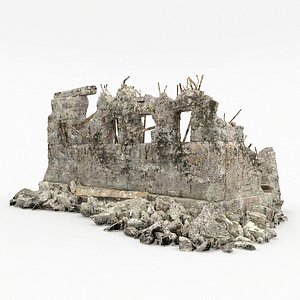 3d model ruins building