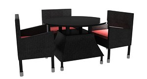 table chair kors 3d max