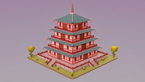 3D Chinese Temple 01