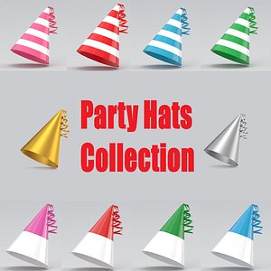 Party Hats Collection 3D