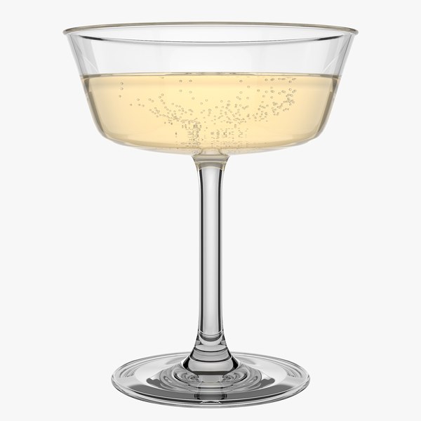 3D Fizzio Champagne Glass model