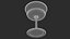 3D Fizzio Champagne Glass model