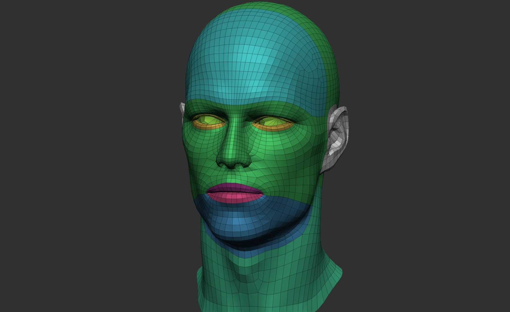 3D Model Transhumanist Realistic Head - TurboSquid 2216345