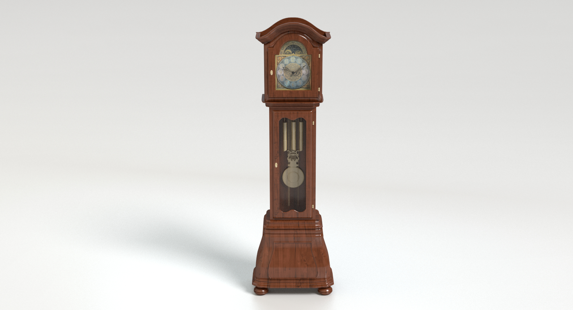 3d Grandfather Clock Model