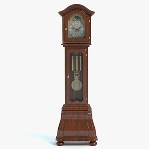 3d grandfather clock model