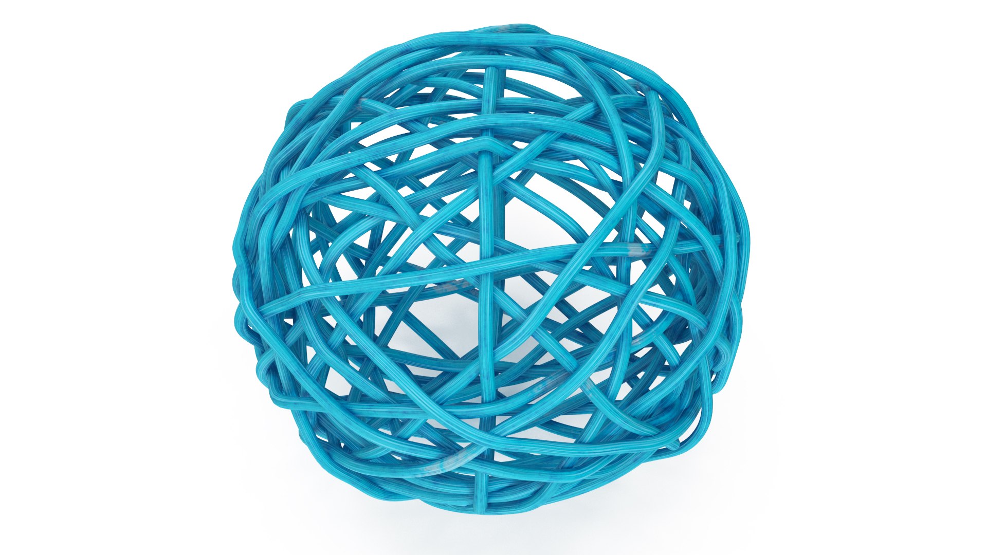 3D Rattan Twig Ball Blue Model - TurboSquid 2080882