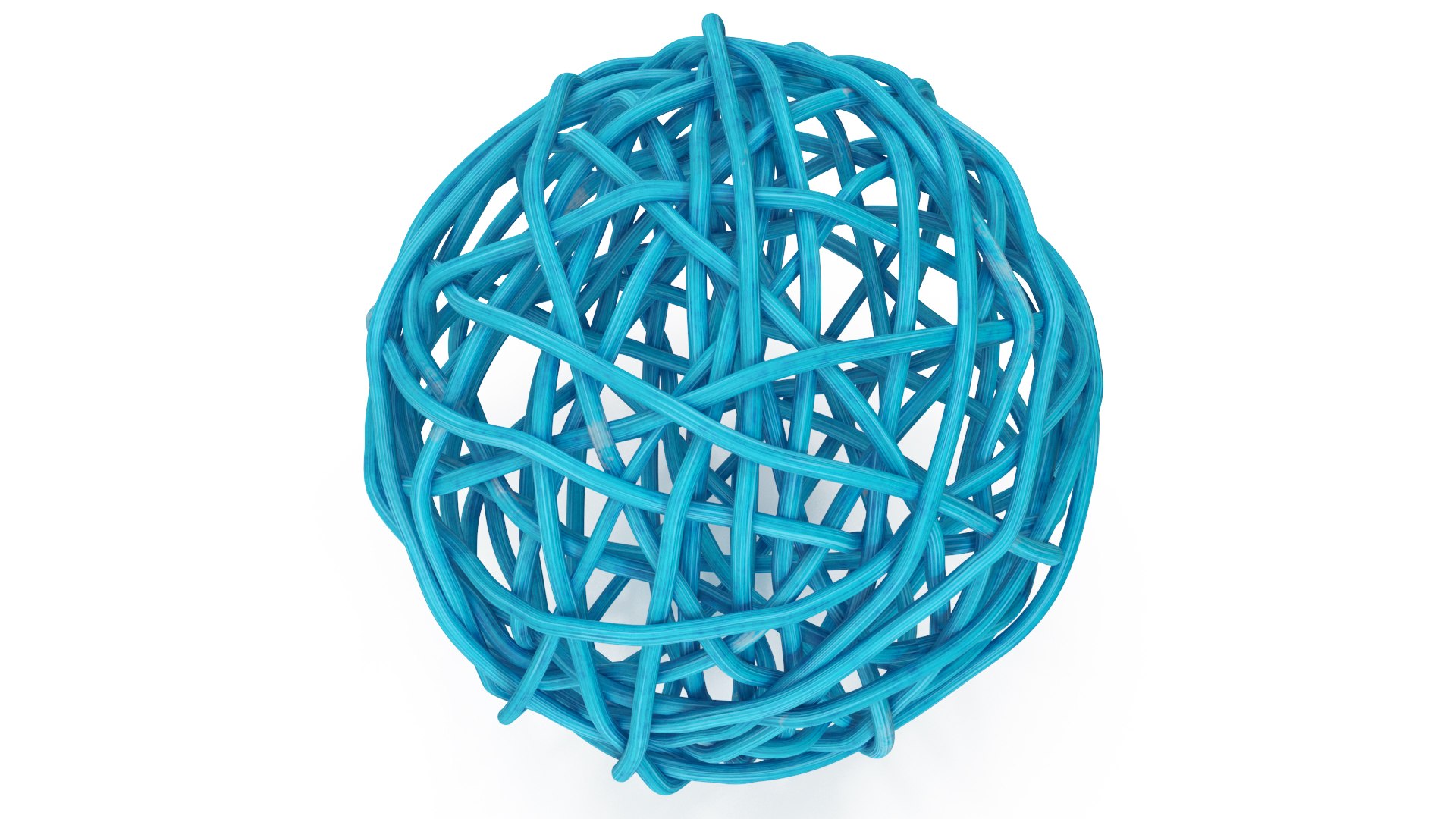3D Rattan Twig Ball Blue Model - TurboSquid 2080882