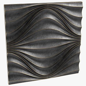 3D Wall Panel Circular Wave Metal