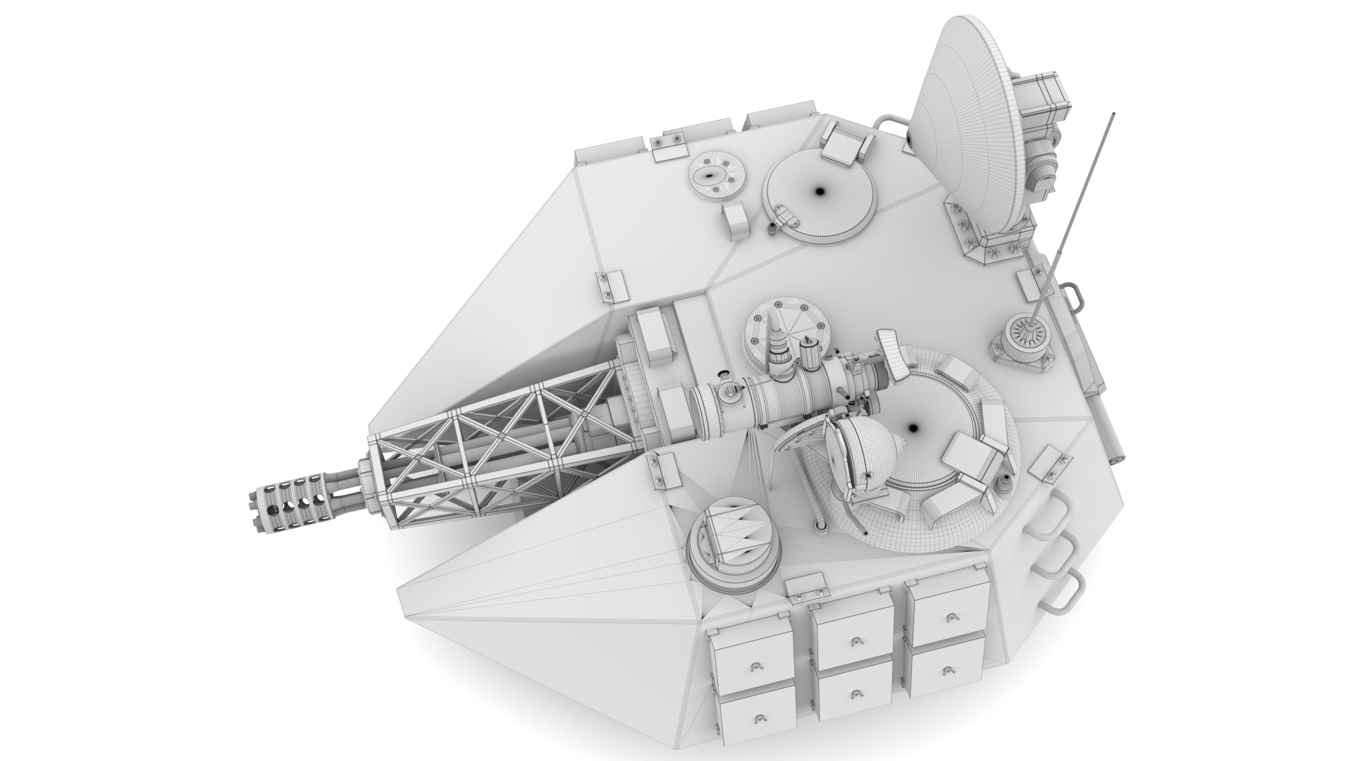 3D 30 mm Gatling Turret - TurboSquid 1723908