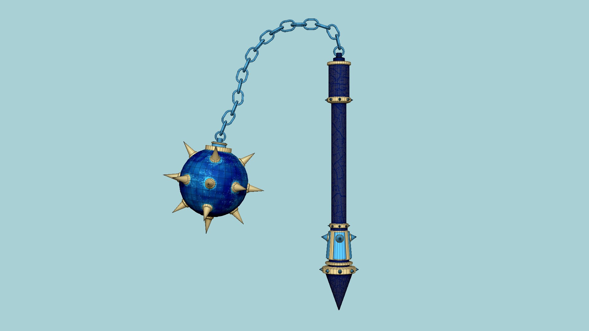 10 Medieval Flail Collection - Character Fantasy Weaponry 3D model https://p.turbosquid.com/ts-thumb/9N/cTDo6h/JZ/r8wire/png/1629322121/1920x1080/fit_q87/f69ac7106d2e5bac4ef2a10fb07761bced0a8544/r8wire.jpg