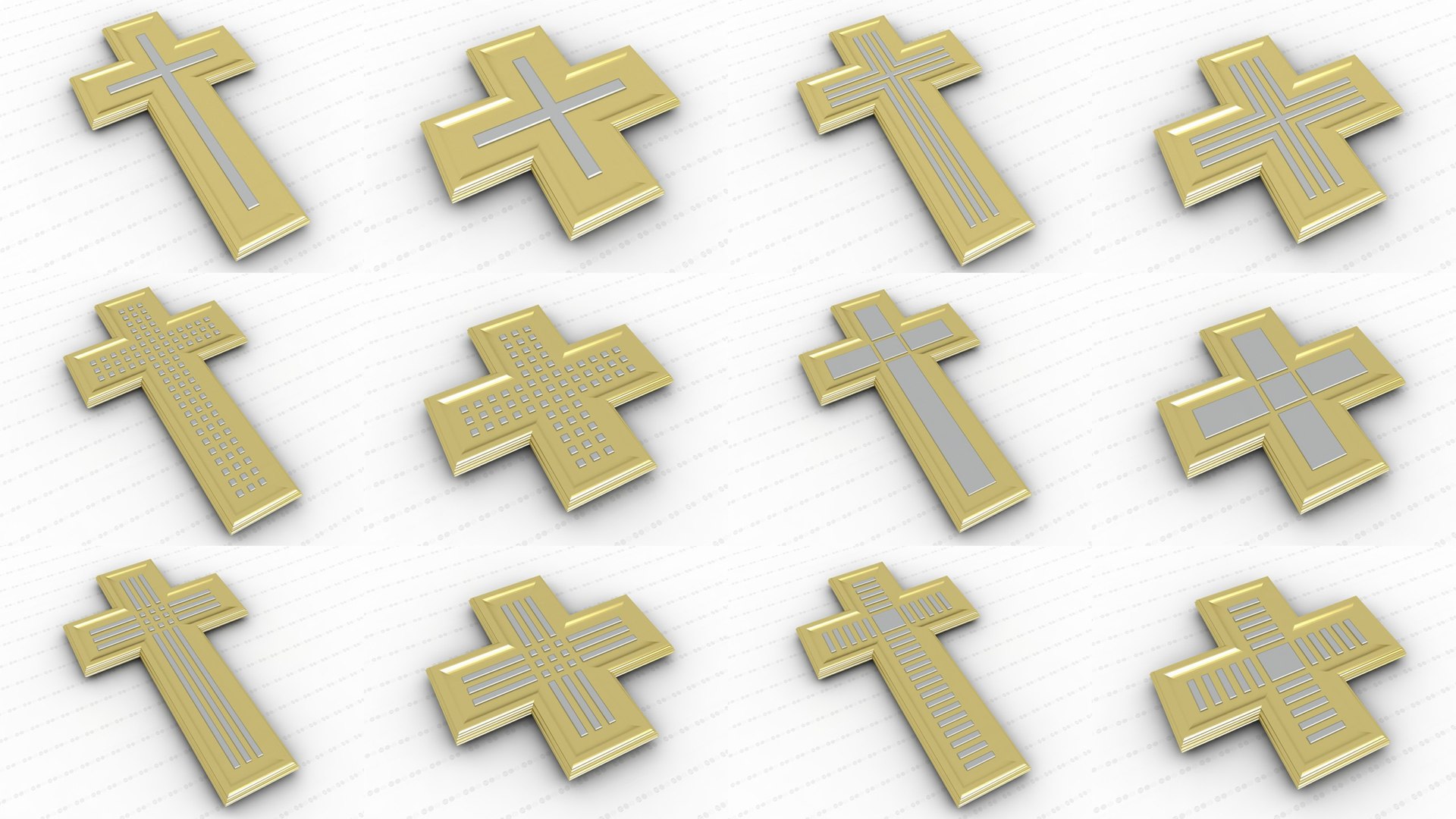 3D Crosses Vol 11 Model - TurboSquid 1488664