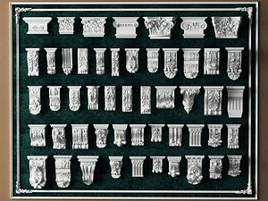 Classic Architectural Moldings Corbels Set 3D model