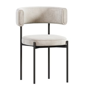3D Upholstered Chair Amelie