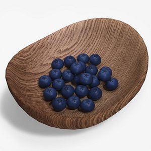 Blueberries 3D model
