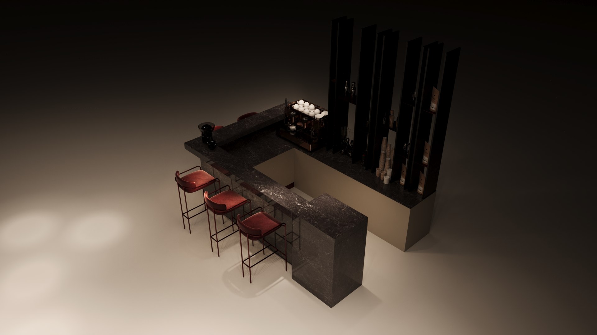 Club House Counter Model - TurboSquid 2160894