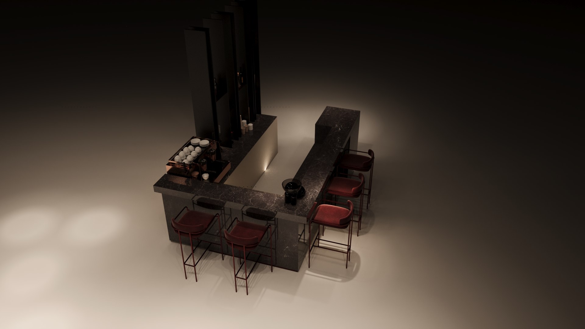 Club House Counter Model - TurboSquid 2160894