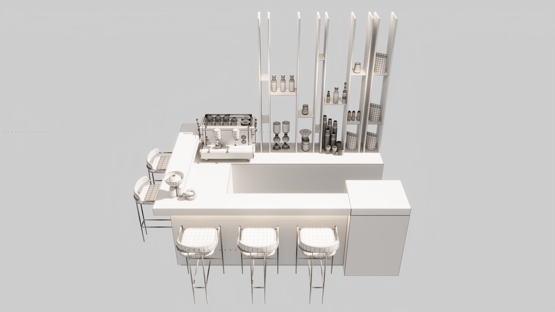 Club House Counter Model - TurboSquid 2160894