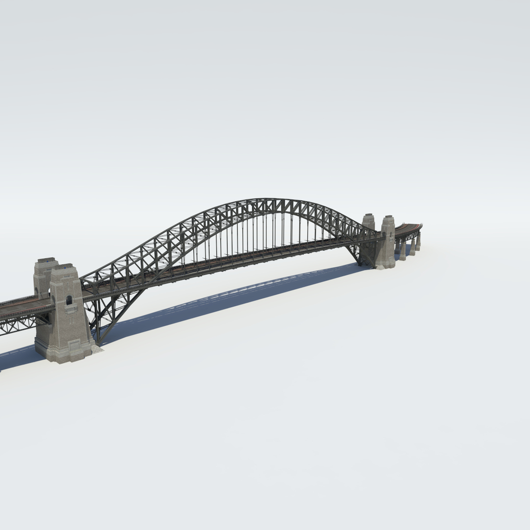 modelo 3d Puente de Harbour en Sidney - TurboSquid 814422