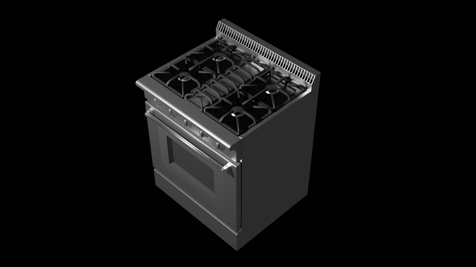 Gas Stove Thor Kitchen HRG3080U 3D - TurboSquid 2065416